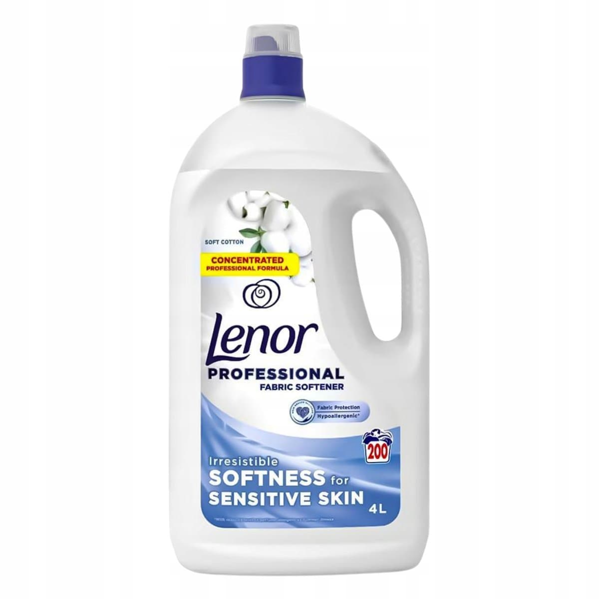 Lenor Soft Cotton Płyn do Płukania Hipoalergiczny Wystarcza na 200 Prań 4L