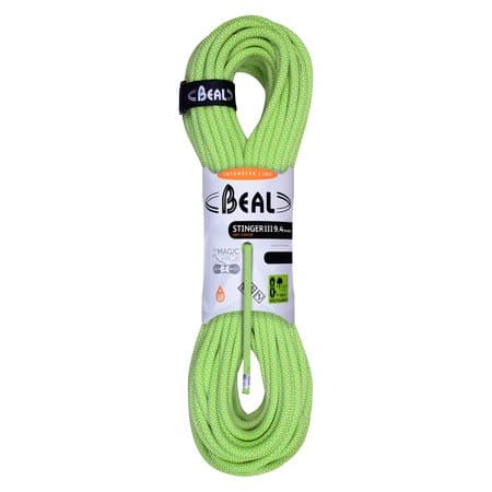 Lina dynamiczna Stinger Unicore 9,4 mm x 60 m Dry Cover Anis