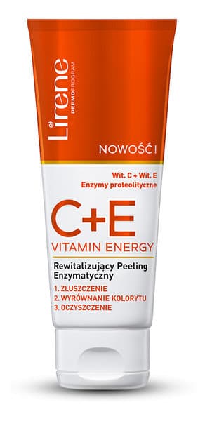 Lirene, C+E Vitamin Energy, Rewitalizujący peeling enzymatyczny, 75 ml
