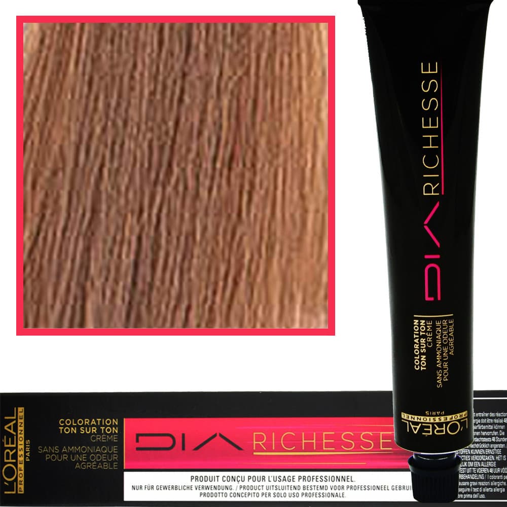 Loreal, Dia Richesse, Farba do włosów 7,13 Blond Popielato-Złocisty