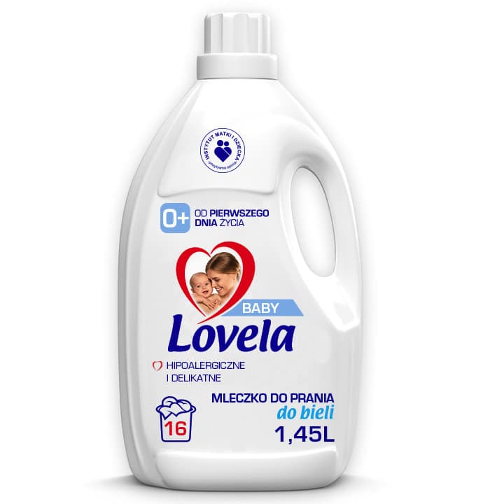 Lovela Baby Hipoalergiczne mleczko do prania do bieli 1,45 l (16 prań)