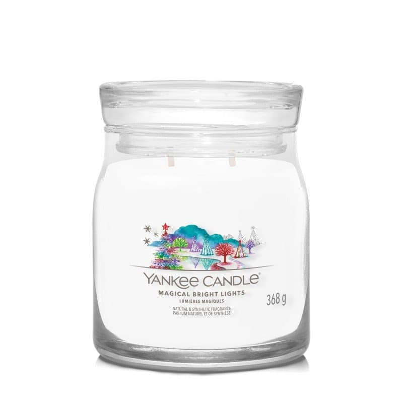 Magical Bright Lights - Yankee Candle Signature - Średnia Świeca Zapachowa Z Dwoma Knotami