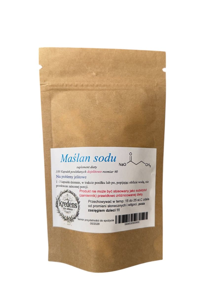 Maślan sodu 100 kap. wspomaga jelita, kapsułki dojelitowe !!!Super cena!!!
