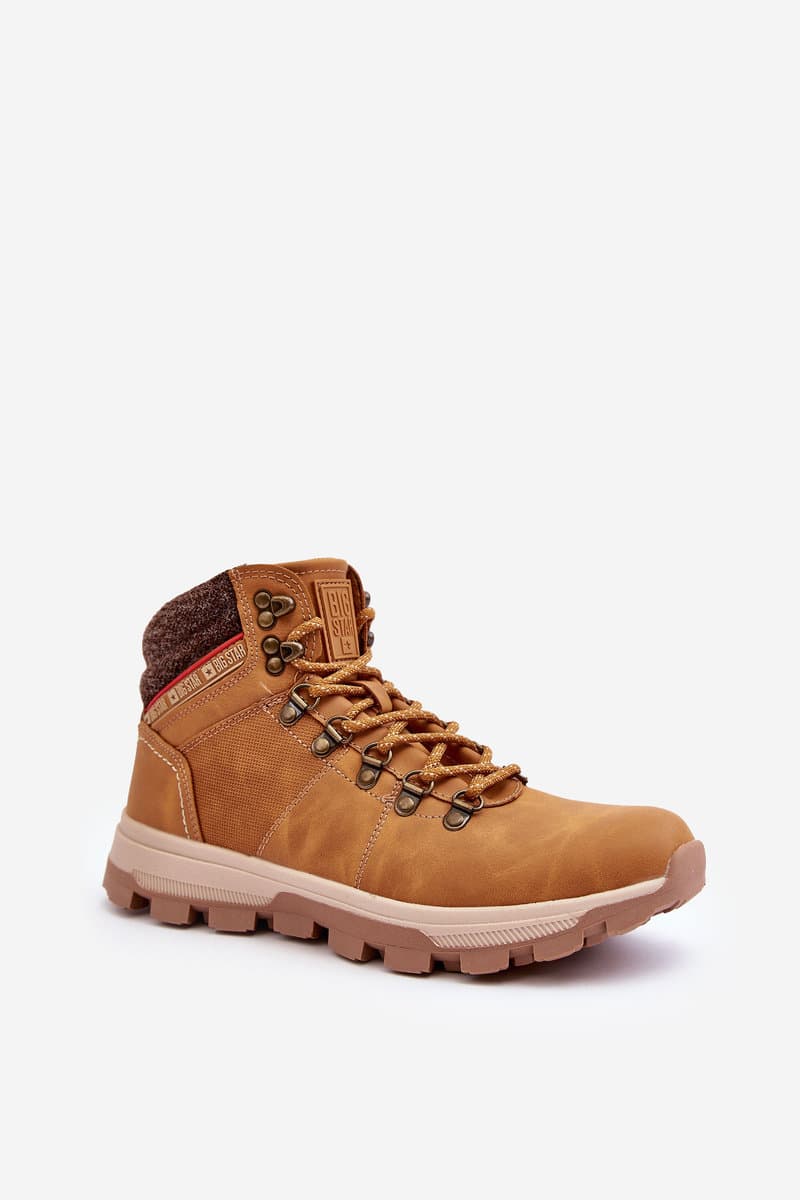 Męskie Buty Trekkingowe Big Star KK174217 Camel-45