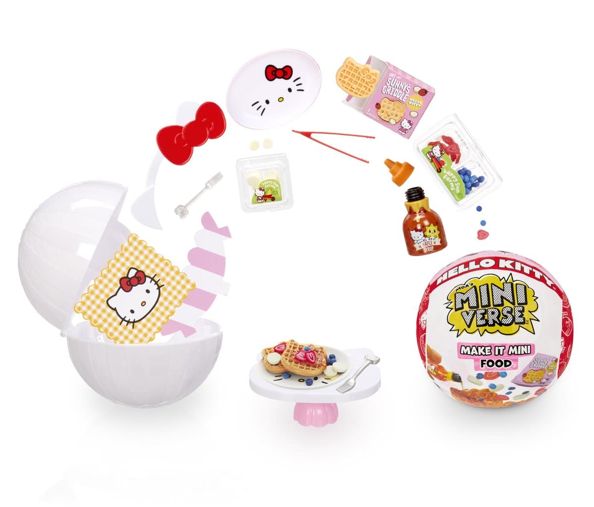 MGA’s Miniverse Make It Mini Food Sanrio Hello Kitty – Minifigurki Kolekcjonerskie, Opakowanie Niespodzianka, Rękodzieło DIY, Zabawa z Żywicą,