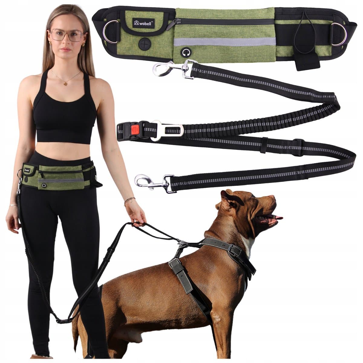 MYCZ SPORTOWA PAS BIODROWY NERKA dla Psa REGULOWANA AMORTYZATOR MOCNA 50kg
