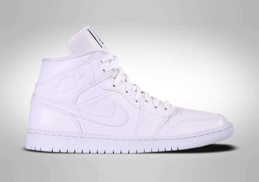 Nike Air Jordan 1 Retro Mid Wmns White Snakeskin
