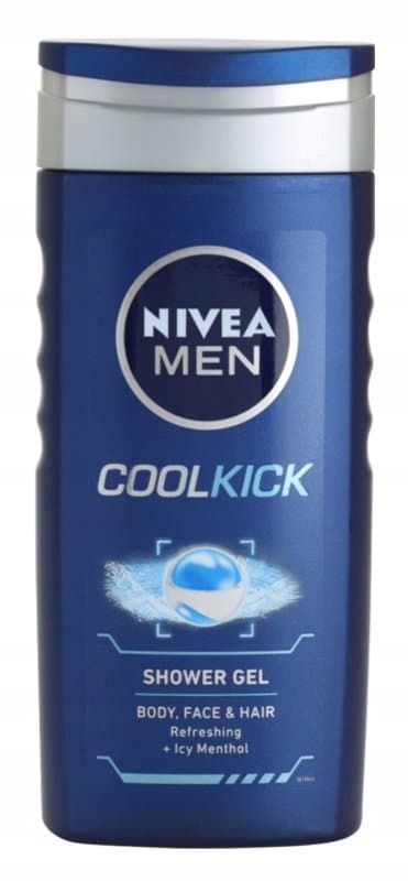 Nivea Men Cool Kick żel pod prysznic do twarzy, ciała i włosów 250ml