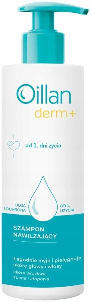 OILLAN Derm+ Szampon nawilżający 180 ml