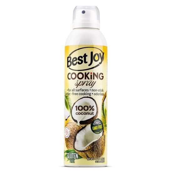 Olej Kokosowy Spray 250ml Best Joy Smażenie Pieczenie Dieta Keto Vegan