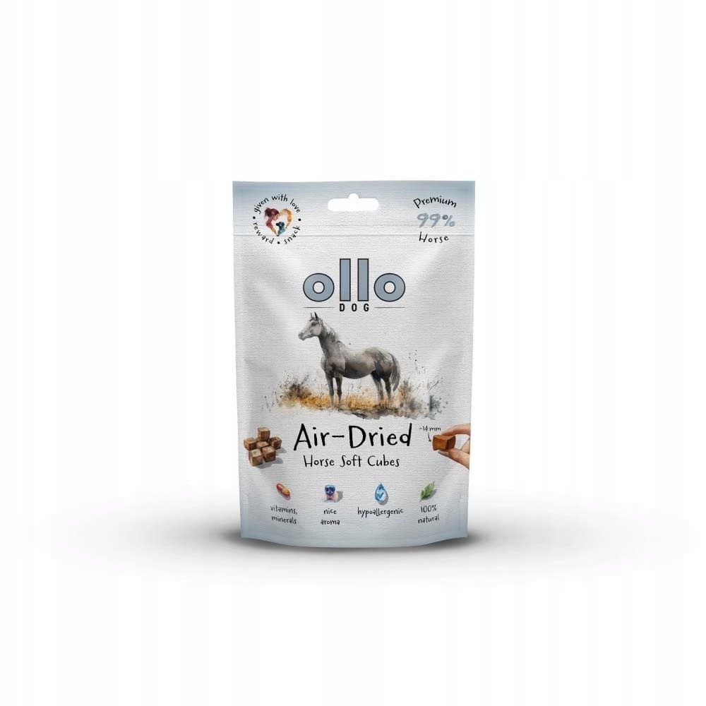 Ollo Air Dried Horse Soft Cubes 80g Miękkie kosteczki z koniny