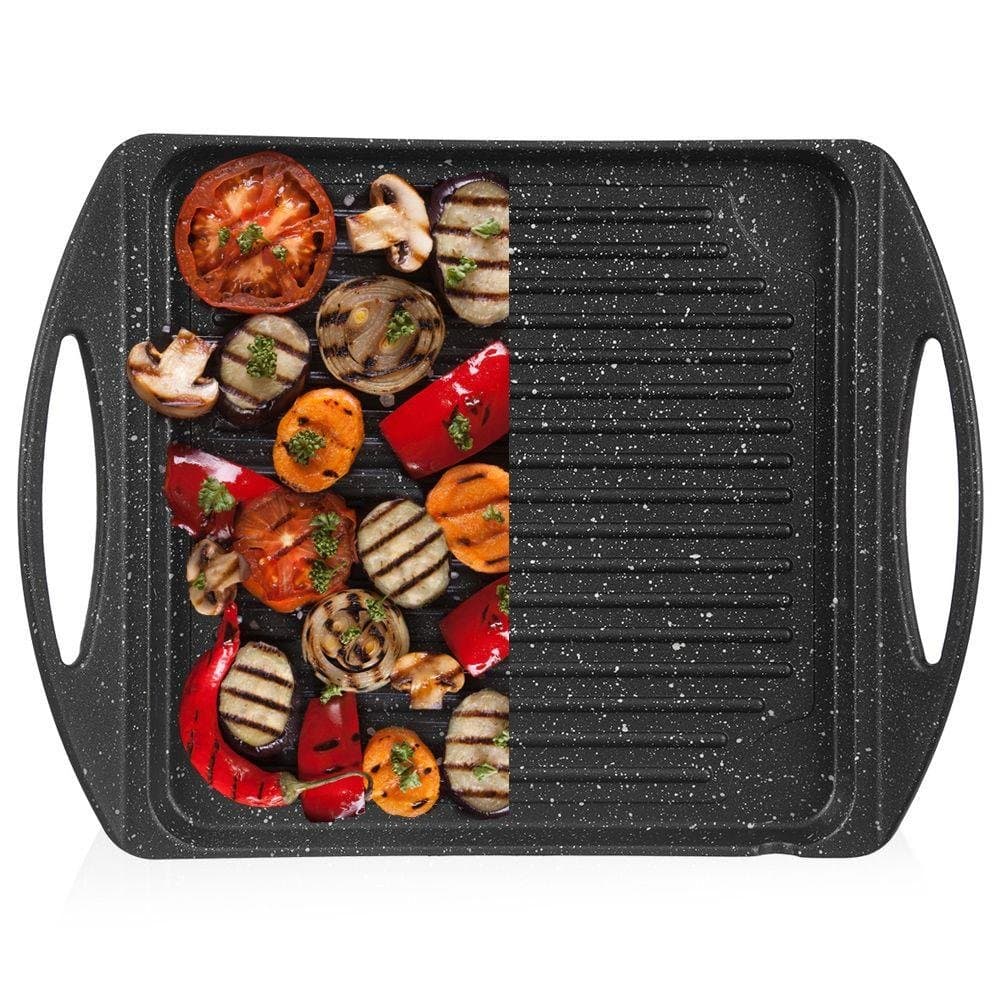 Orion Płyta grillowa granitowa patelnia do grillowania smażenia prostokątna GRANDE 34x26,5 cm