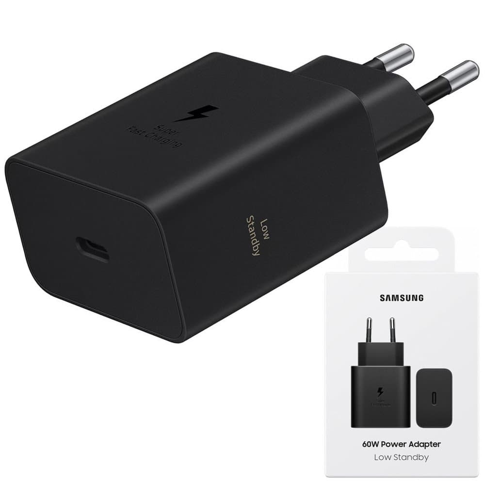 Oryginalna Ładowarka Sieciowa Samsung Power Adapter | 60W USB-C | Czarna Kostka