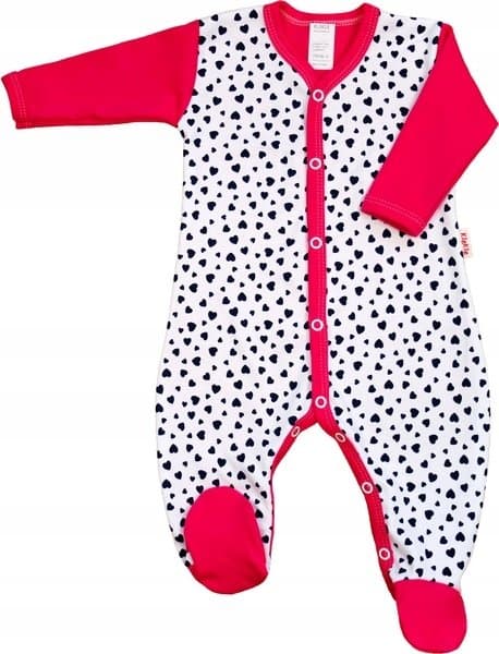 PAJAC pajacyk rozpinany standard Serduszka małe r 104 KLEKLE