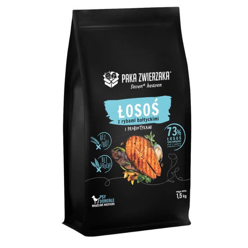 Paka Zwierzaka Seventh Heaven Łosoś I Ryby Bałtyckie Dla Dorosłych Psów 1,5Kg