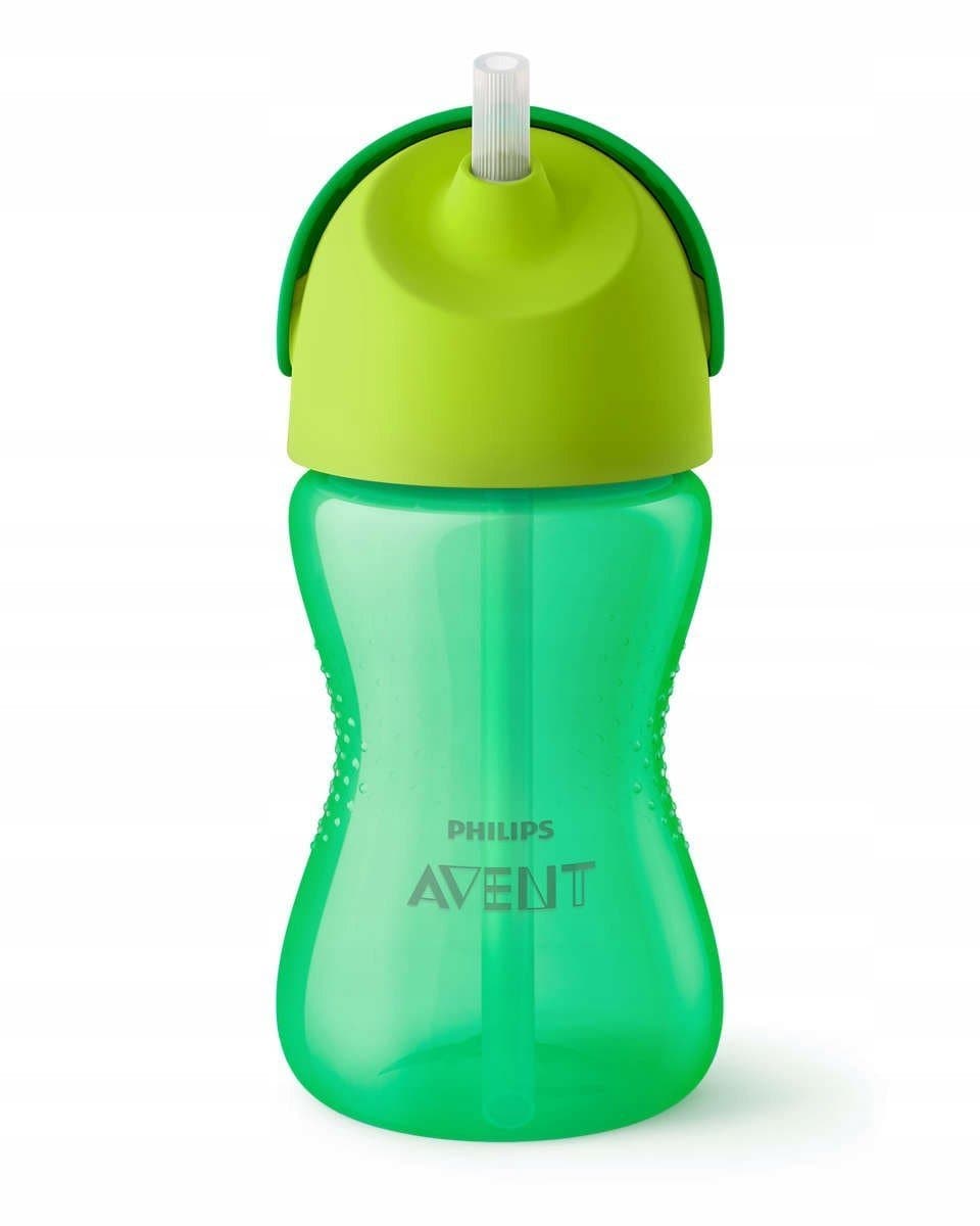 Philips Avent, Kubek z giętką słomką, 12m+, 300 ml SCF798/01 zielony