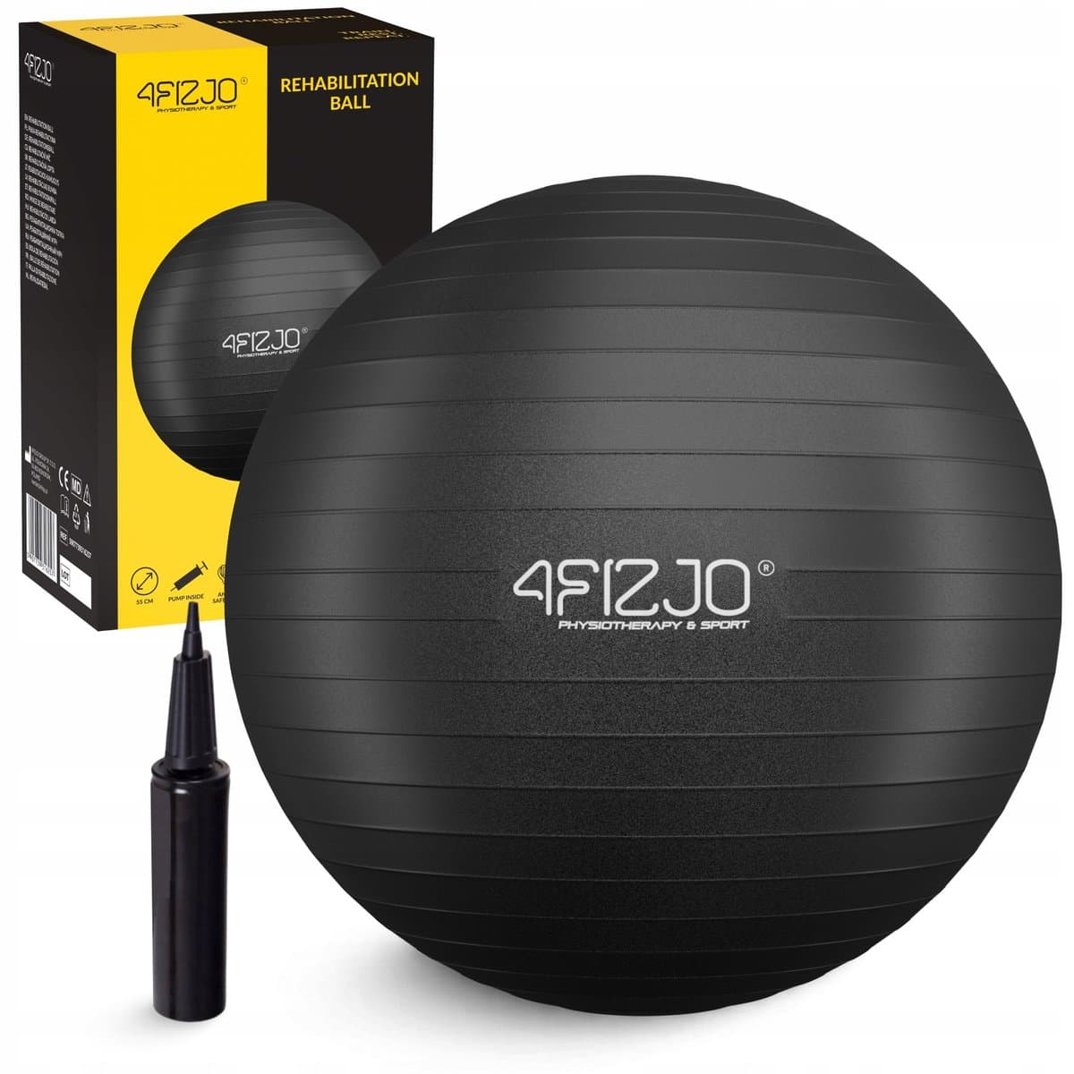 Piłka gimnastyczna do ćwiczeń 4FIZJO Fitness Rehabilitacyjna 55 cm