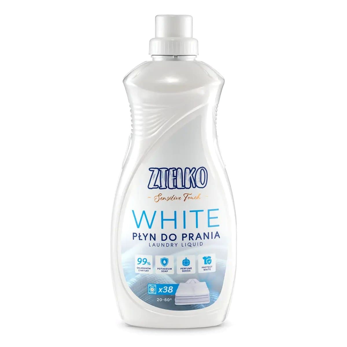 Płyn do prania tkanin białych SENSITIVE TOUCH - 1520ml - Zielko