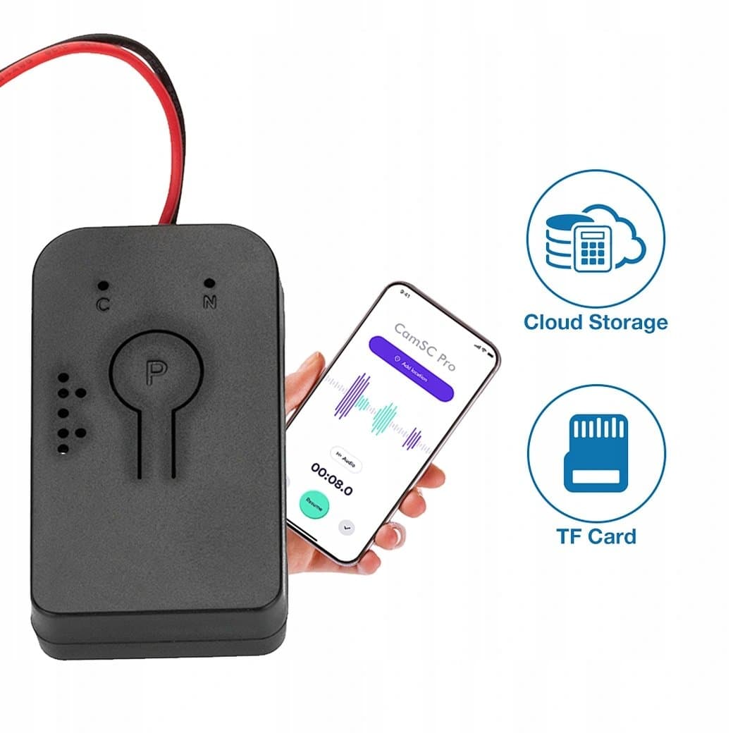 Podsłuch WiFi Na Żywo AR09 Dyktafon APP Telefon Bez SIM Detekcja Dźwięku