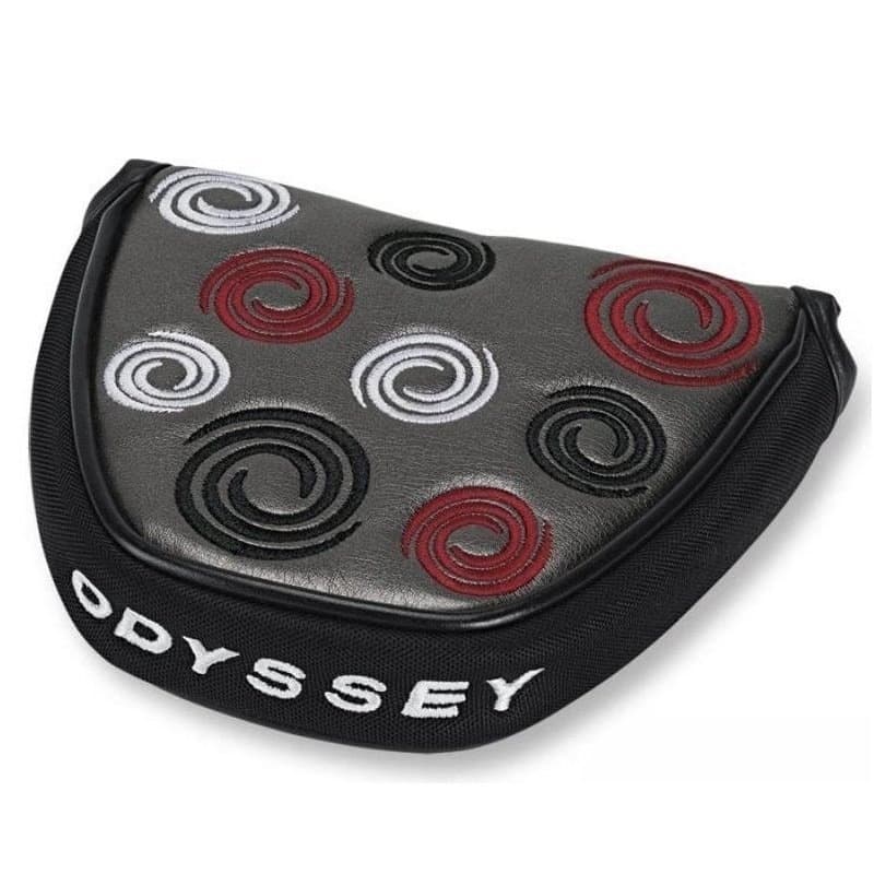 Pokrowiec, headcover Odyssey na puttera Malet, srebrny Swirl