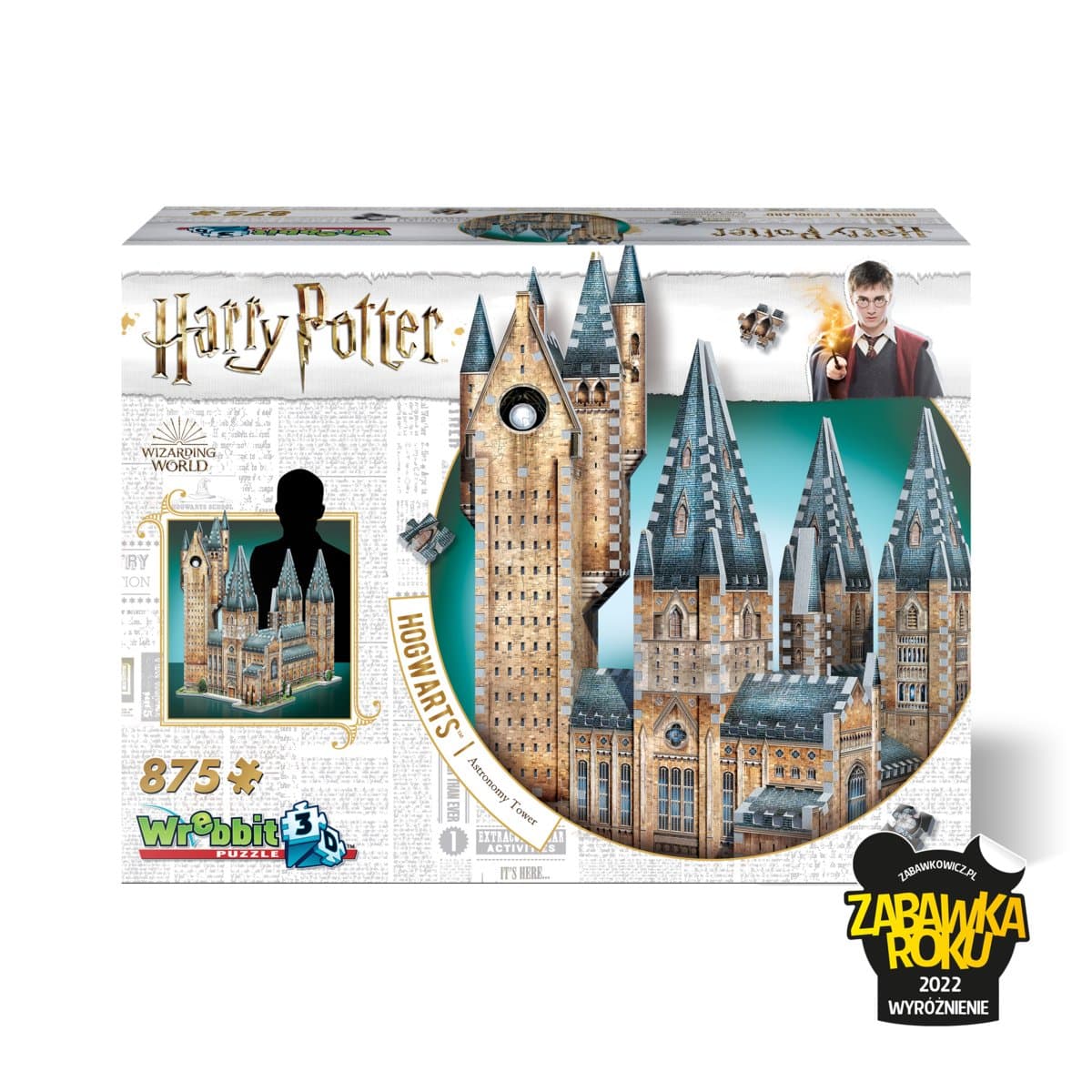 Puzzle 3D, Wrebbit, Harry Potter Hogwarts Astronomy Tower, 875 el.