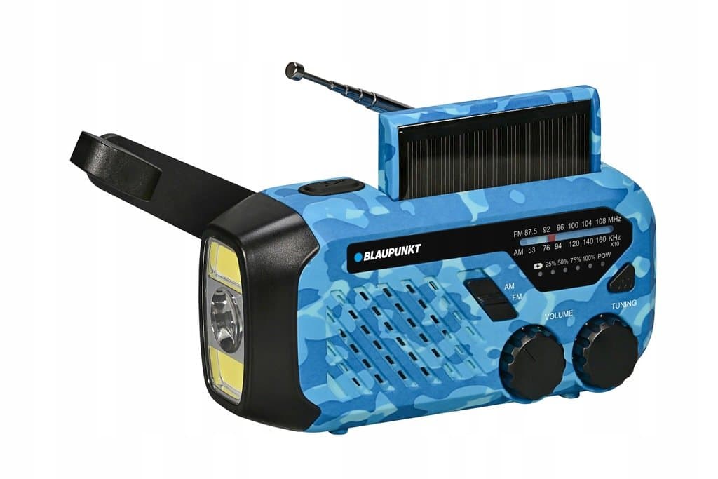 RADIO SOLARNE TURYSTYCZNE SIECIOWO BATERYJNE FM Blaupunkt ER10 DYNAMO ER10C