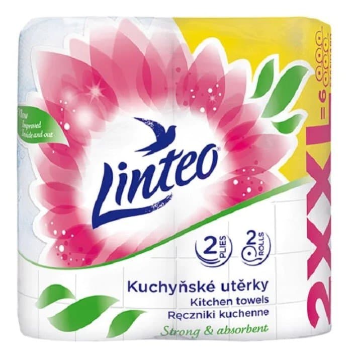 RĘCZNIK KUCHENNY SATIN LINTEO XXL A2 2x30m 2W 1= 3 ROLKI 100%CELULOZA