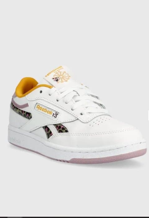 Reebok Club C Revenge Buty Sportowe Dziecięce Białe Skóra 20 3K1G11* Tła
