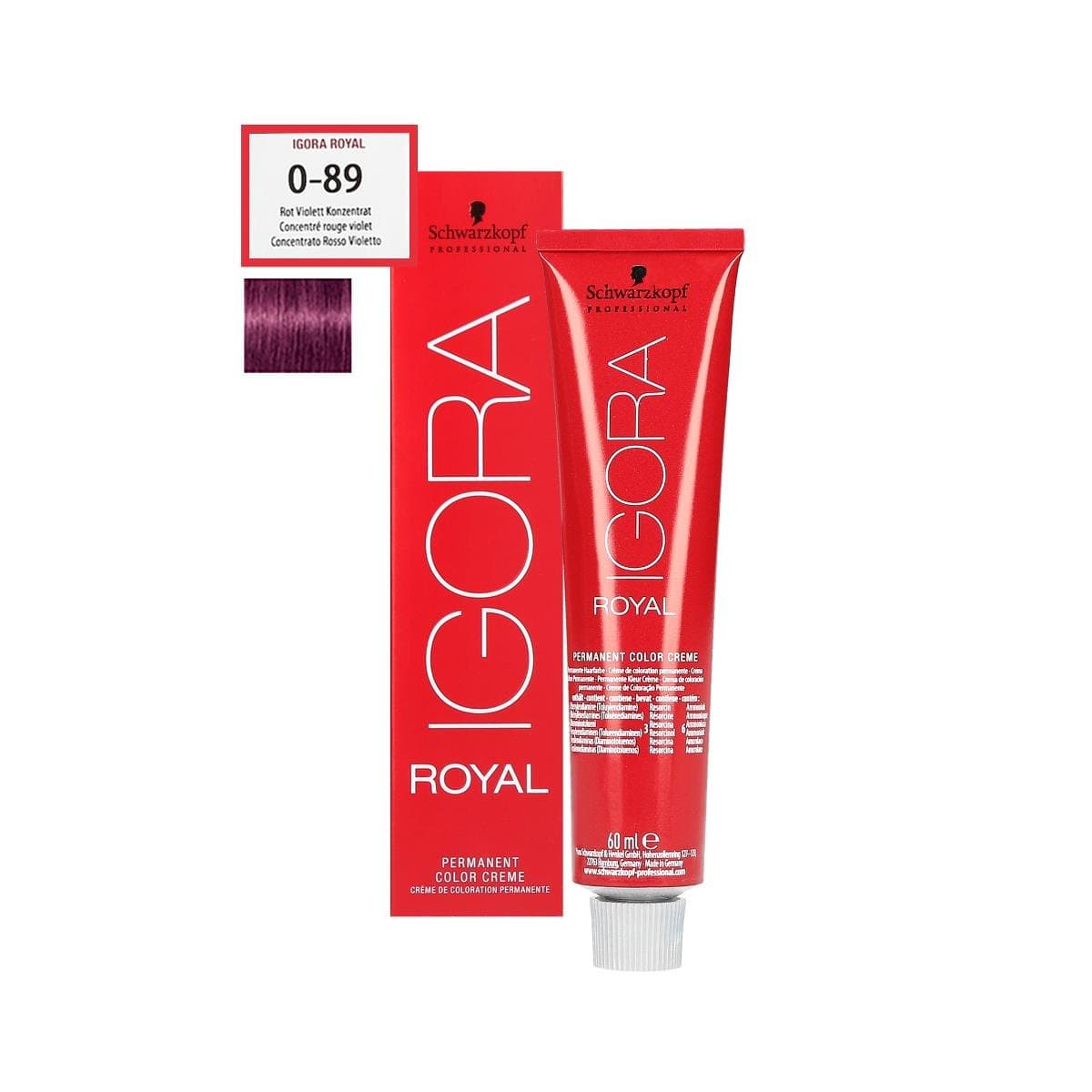 Schwarzkopf Professional, Igora Royal, farba do włosów 0-89, 60 ml