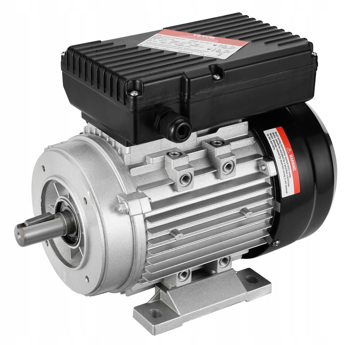 Silnik Elektryczny 0.75KW AC 220-240V 5,15A 1-Fazowy Wał Wielowypustowy