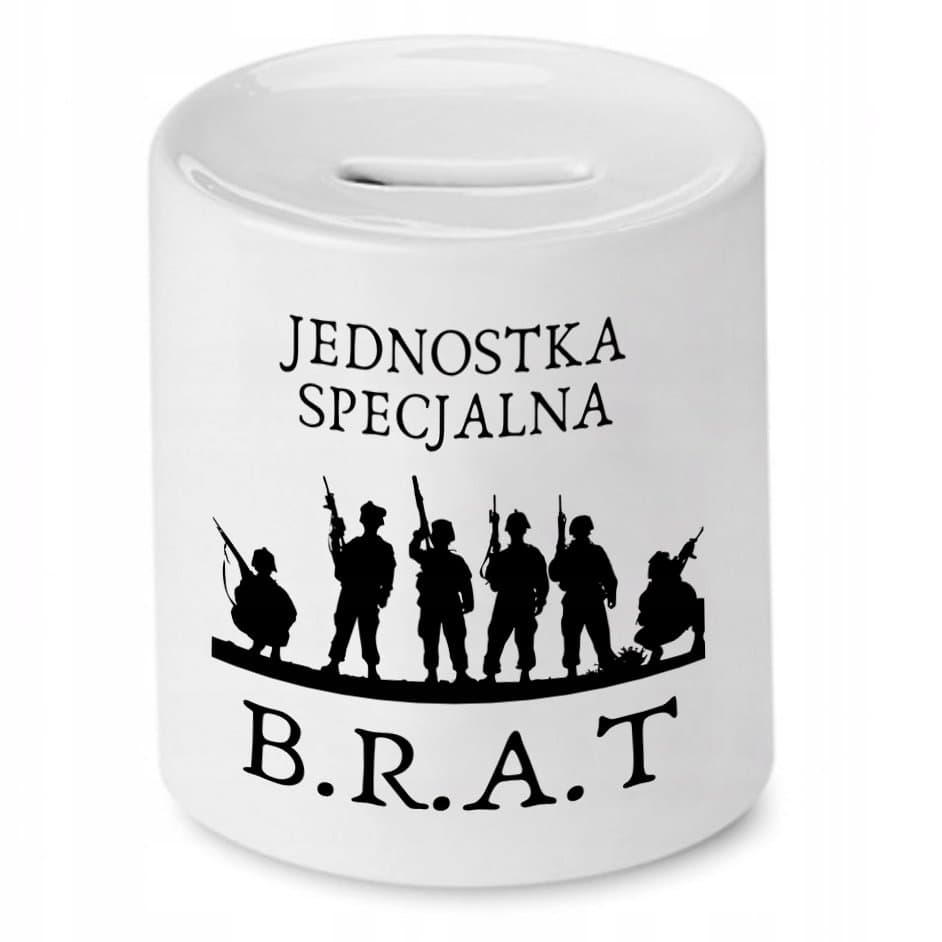 SKARBONKA DLA BRATA JEDNOSTKA SPECJALNA PREZENT z Nadrukiem ze Zdjęciem