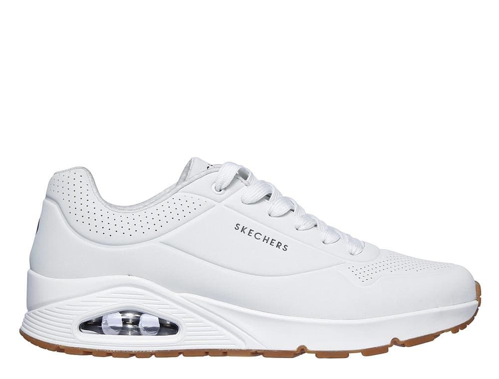 Skechers, Buty sportowe męskie, Uno Stand on Air, białe (52458-WHT), rozmiar 45