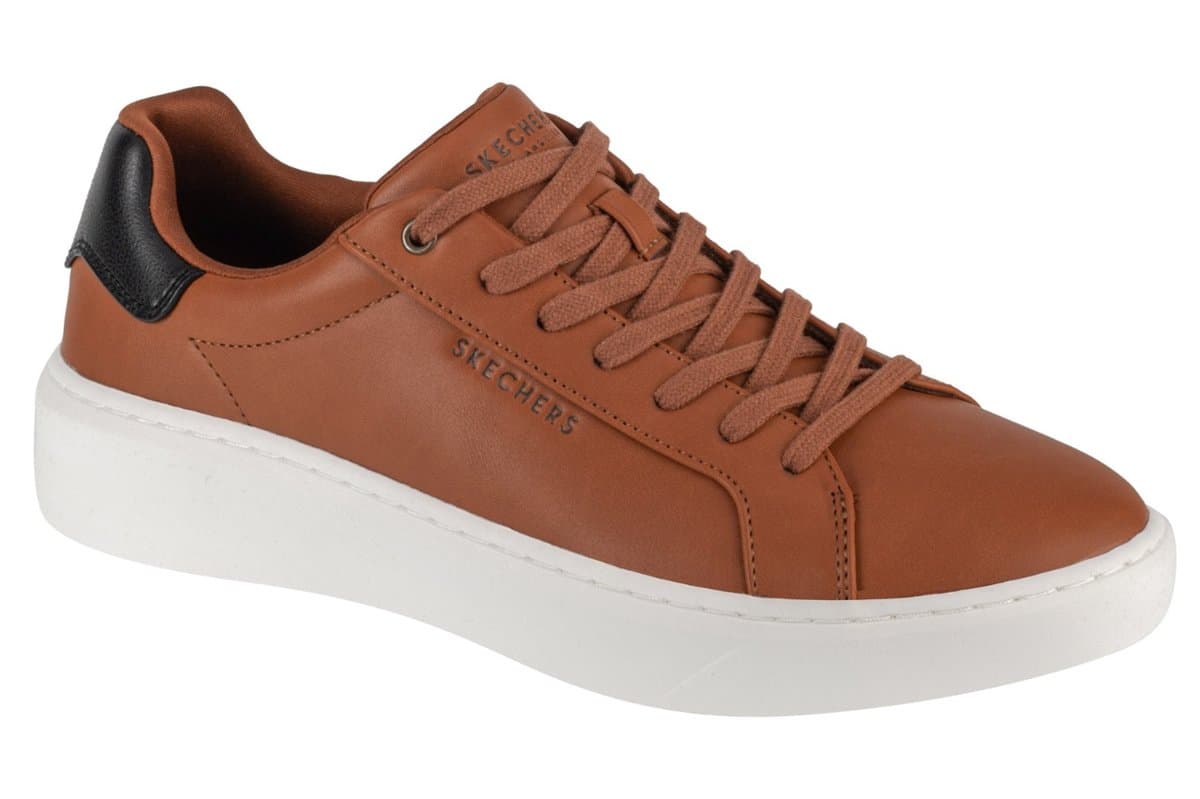 Skechers Court Break - Suit Sneaker 183175-COG, Męskie, buty sneakers, Brązowy