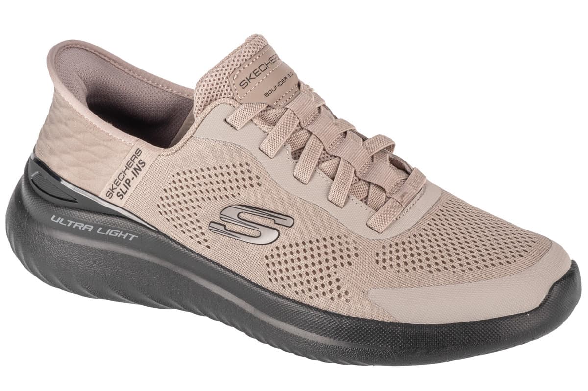 Skechers Slip-Ins: Bounder 2.0 - Emerged 232459-TPBK, Męskie, buty sneakers, Beżowy