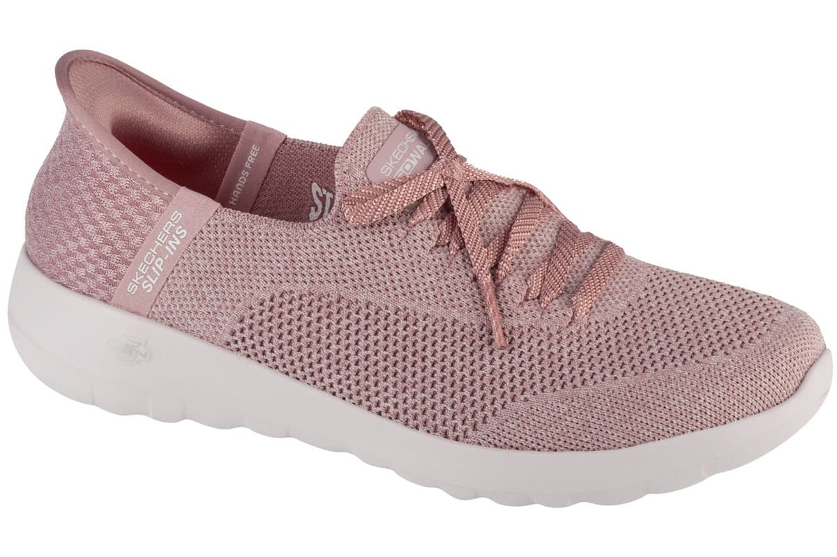 Skechers slip-ins: go walk joy - abby 124649-mve, damskie, buty sneakers, różowy