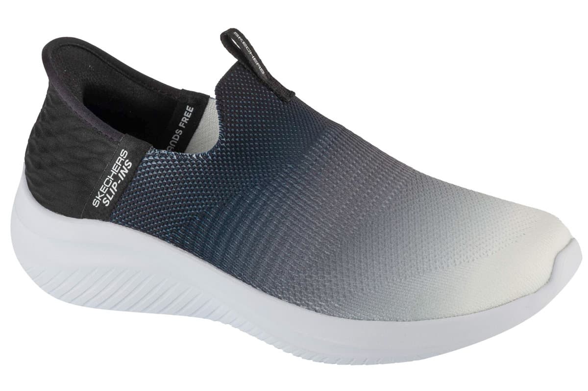 Skechers Slip-Ins Ultra Flex 3.0 - Beauty Blend 150183-BKW, Damskie, buty sneakers, Czarne