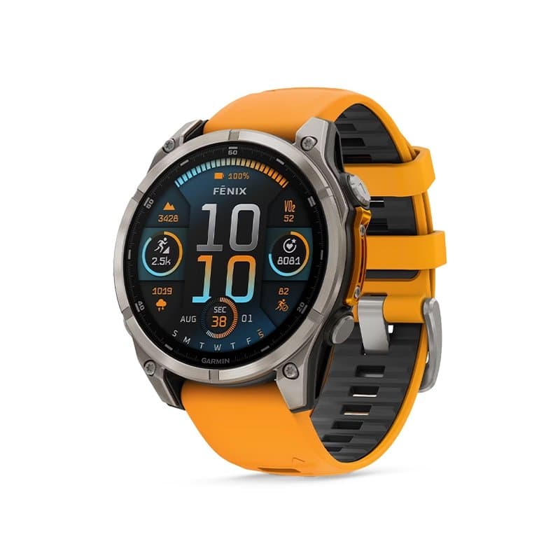 Smartwatch Garmin Fenix 8 AMOLED Sapphire Tytanowy pomarańczowy 47 mm