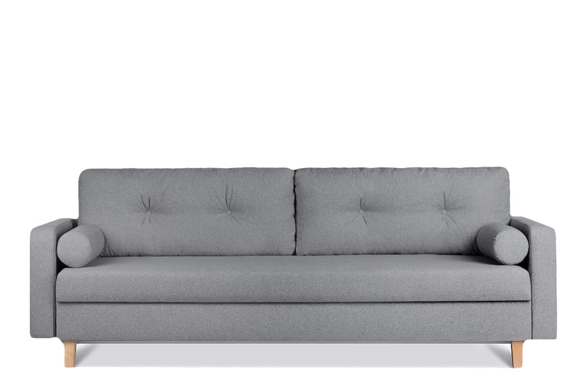 Sofa 3 ERISO ciemny szary, 230x80x100, tkanina