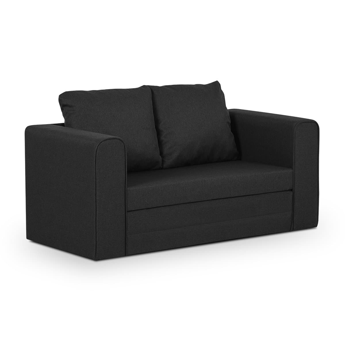 Sofa kanapa rozkładana 2 os MOCCA ciemno szara