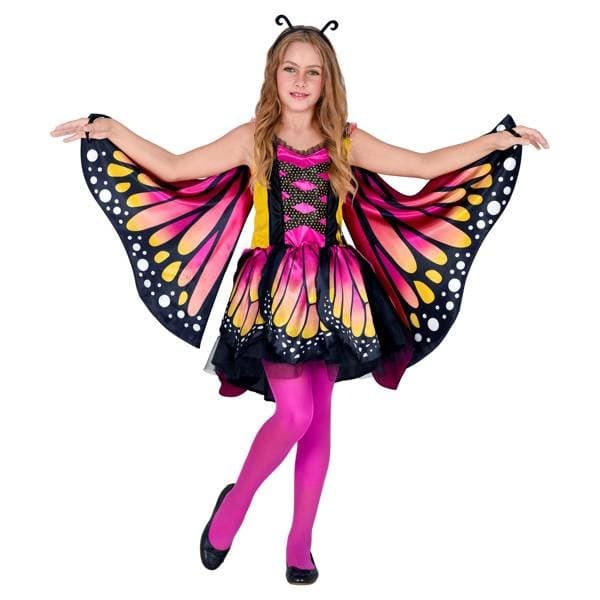 Strój Motylka dla dziewczynki Tiul Skrzydła Motyl Kostium Skrzydełka 140cm