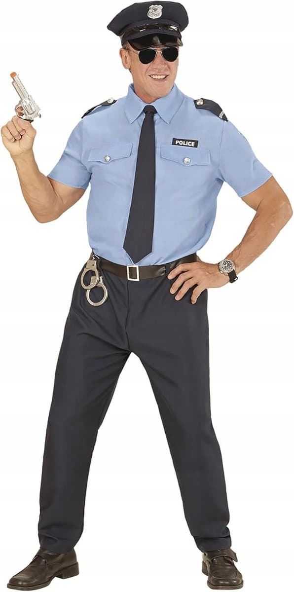 STRÓJ PRZEBRANIE POLICJANTA KOMISARZ POSTERUNKOWY POLICJANT BAL HALLOWEEN