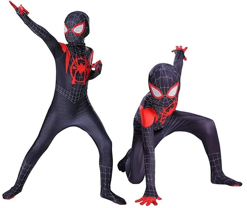 Strój Przebranie Spiderman Miles Morales 146/152, Hopki