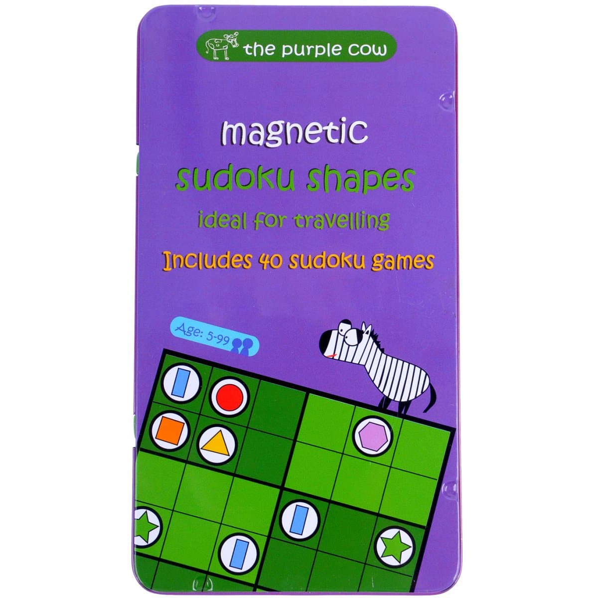 Sudoku kształty, podróżna gra magnetyczna, The Purple Cow, gra planszowa