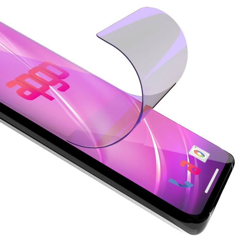 Szkło ochronne na ekran Hybrydowe 9H z filtrem ANTI-BLUE zamiennik hartowanego do Realme C2 2020 - apgo hybrid ANTI-BLUE Flexible Hybrid Glass nie...