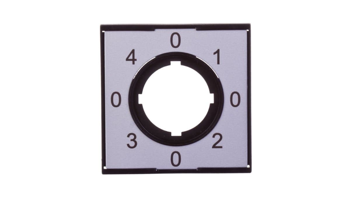 Tabliczka opisowa aluminium kwadratowa 0-1-0-2-0-3-0-4 M22-XCK2 279435