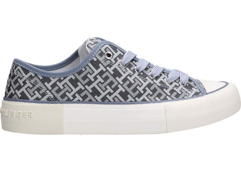 Tommy Hilfiger Tenisówki T3A9-32675-0034806 37 Logo All Over Low Cut Lace-Up
