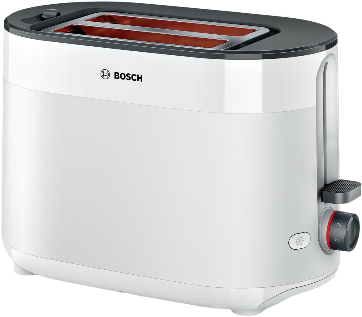 Toster Bosch MyMoment TAT2M121 950W 2 tosty TimerTermostatRozmrażanie Biały