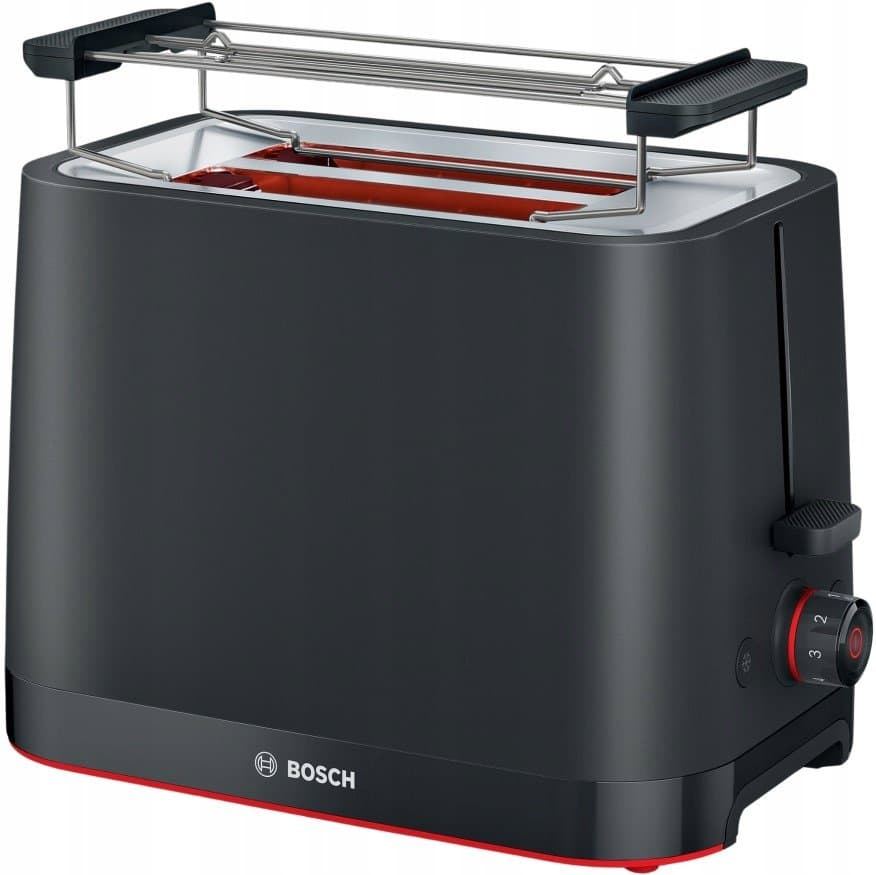 Toster Bosch MyMoment TAT3M123 950W 2 tosty Rozmrażanie Czarny