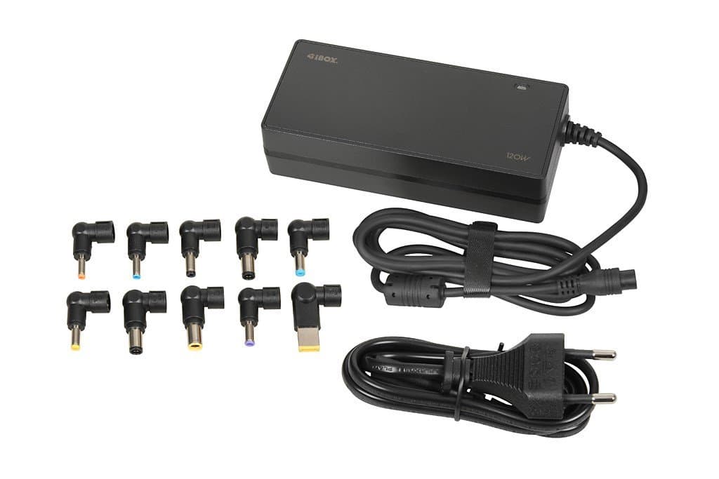 Uniwersalny zasilacz do laptopa i-box iuz120wa auto, 10 wtyczek