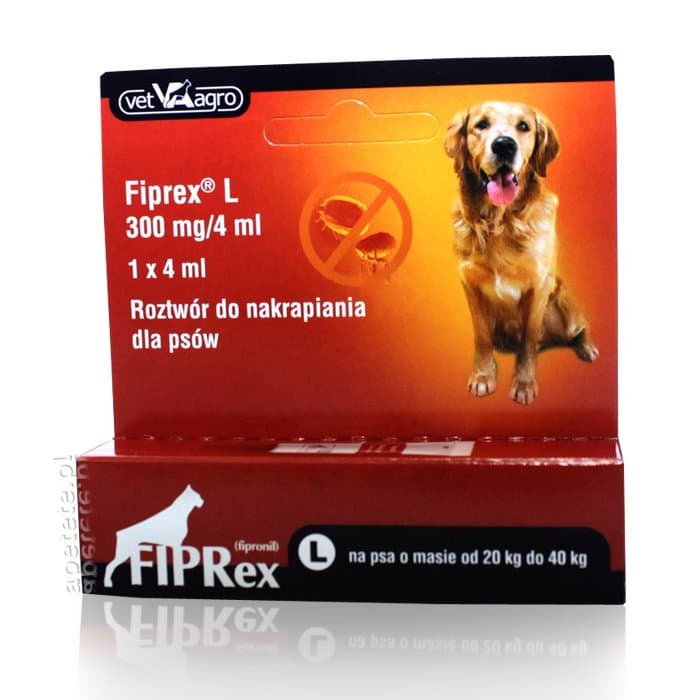 Vet-Agro, Fiprex, krople na pchły i kleszcze dla psa L (25-40kg)